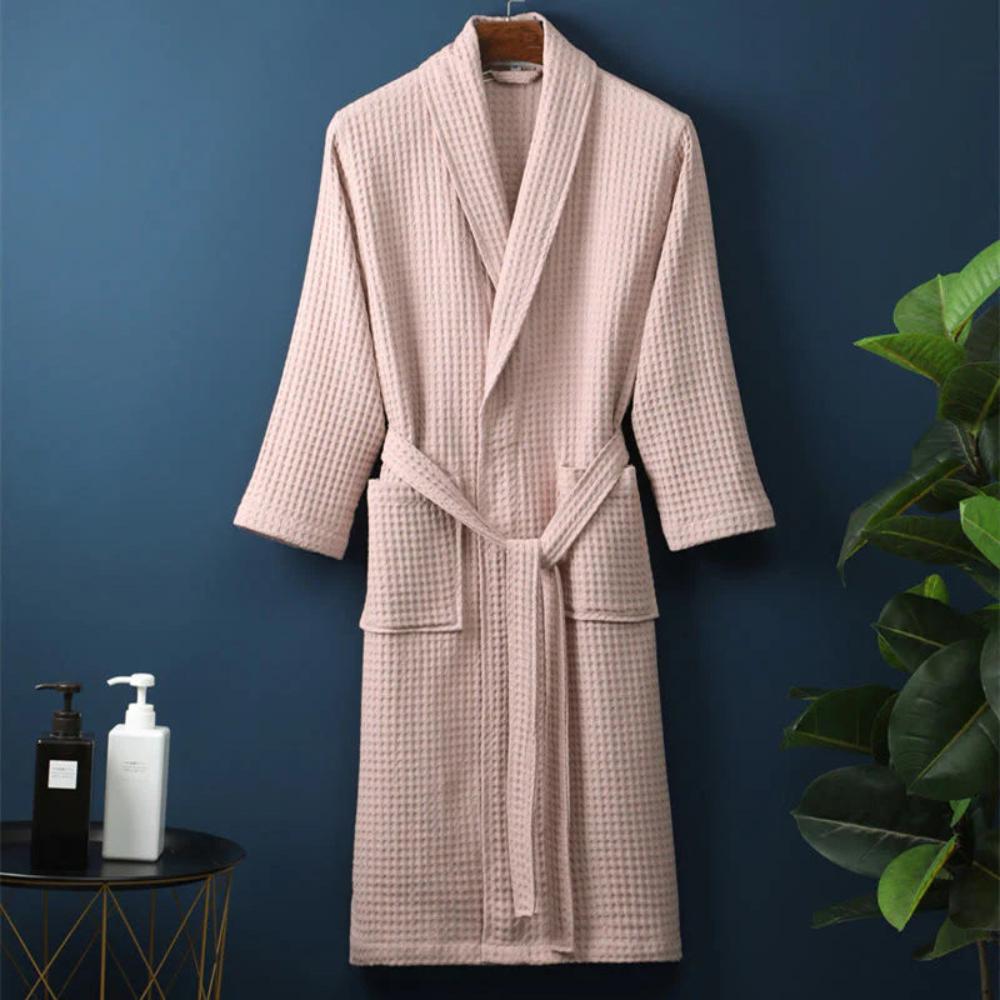 CozyWear | Waffle V-neck Bathrobe