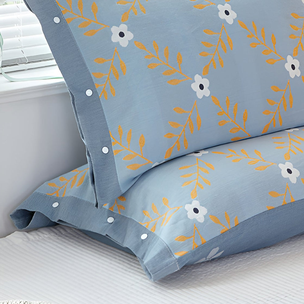 CozyNest | Pure Cotton Buttoned Pillowcase