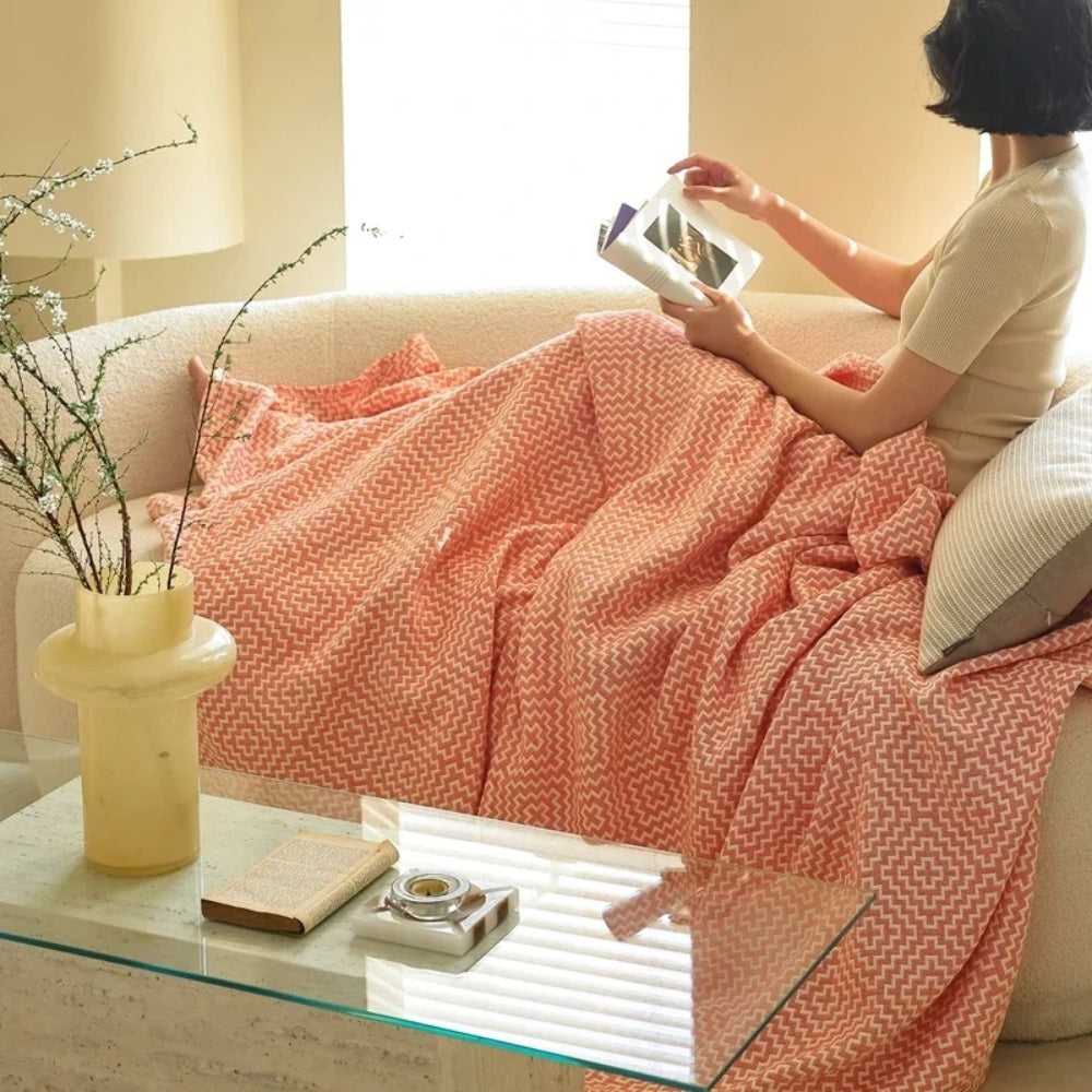 CozyMaze | Pure Cotton Blanket For Comfort And Warmth