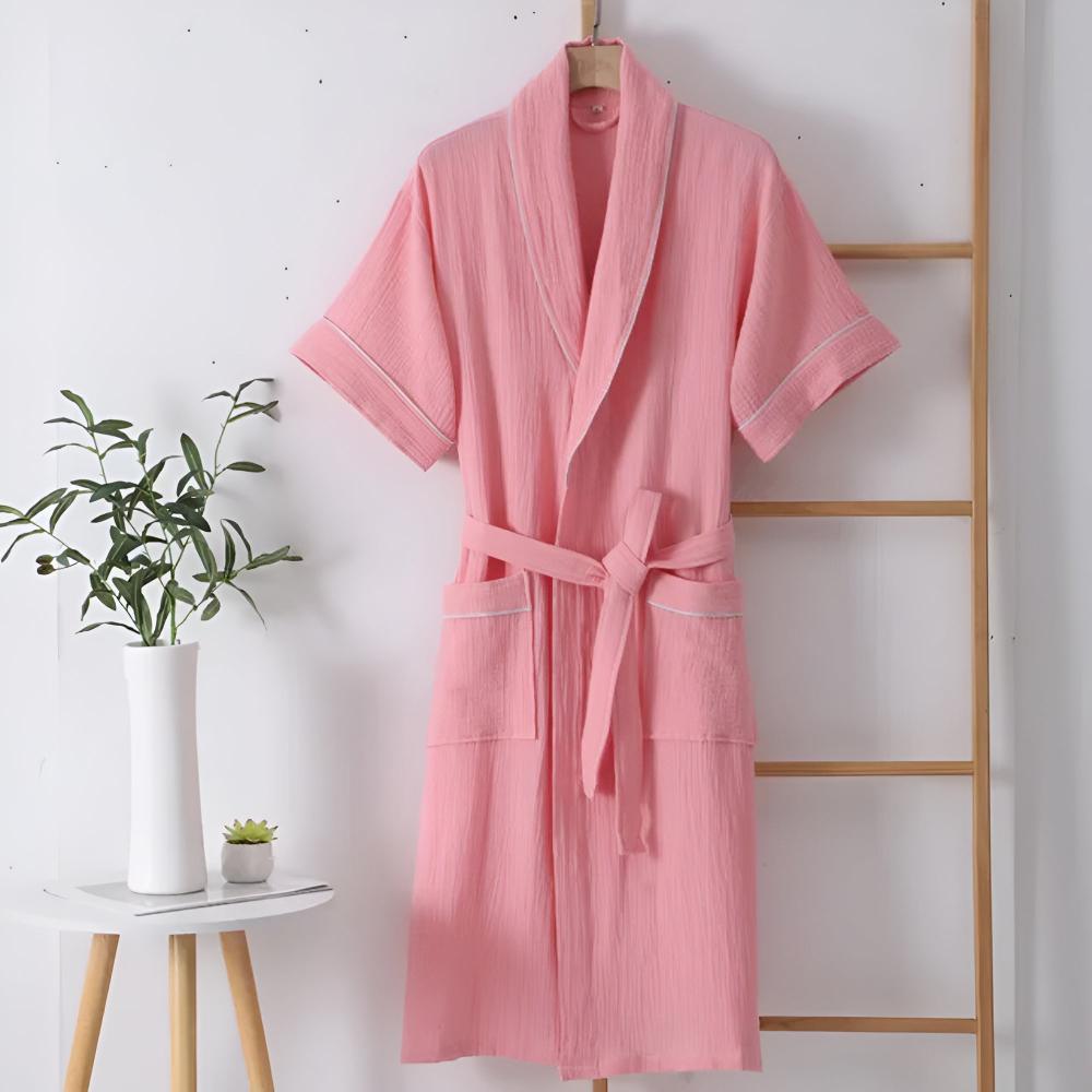 CozyWear | Summer Cotton Half Sleeve Bathrobe