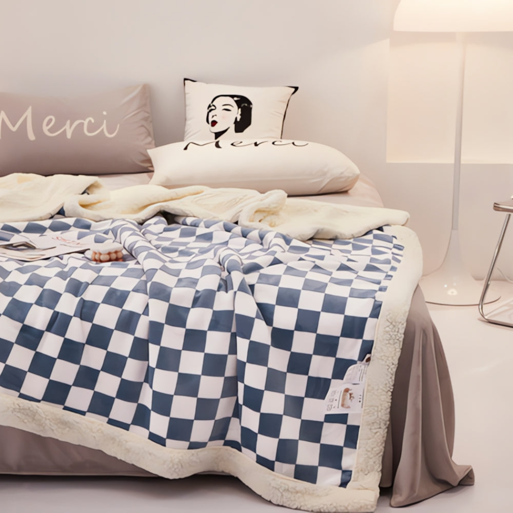 ChessElegance | Chessboard Pattern Blanket For Home Decor