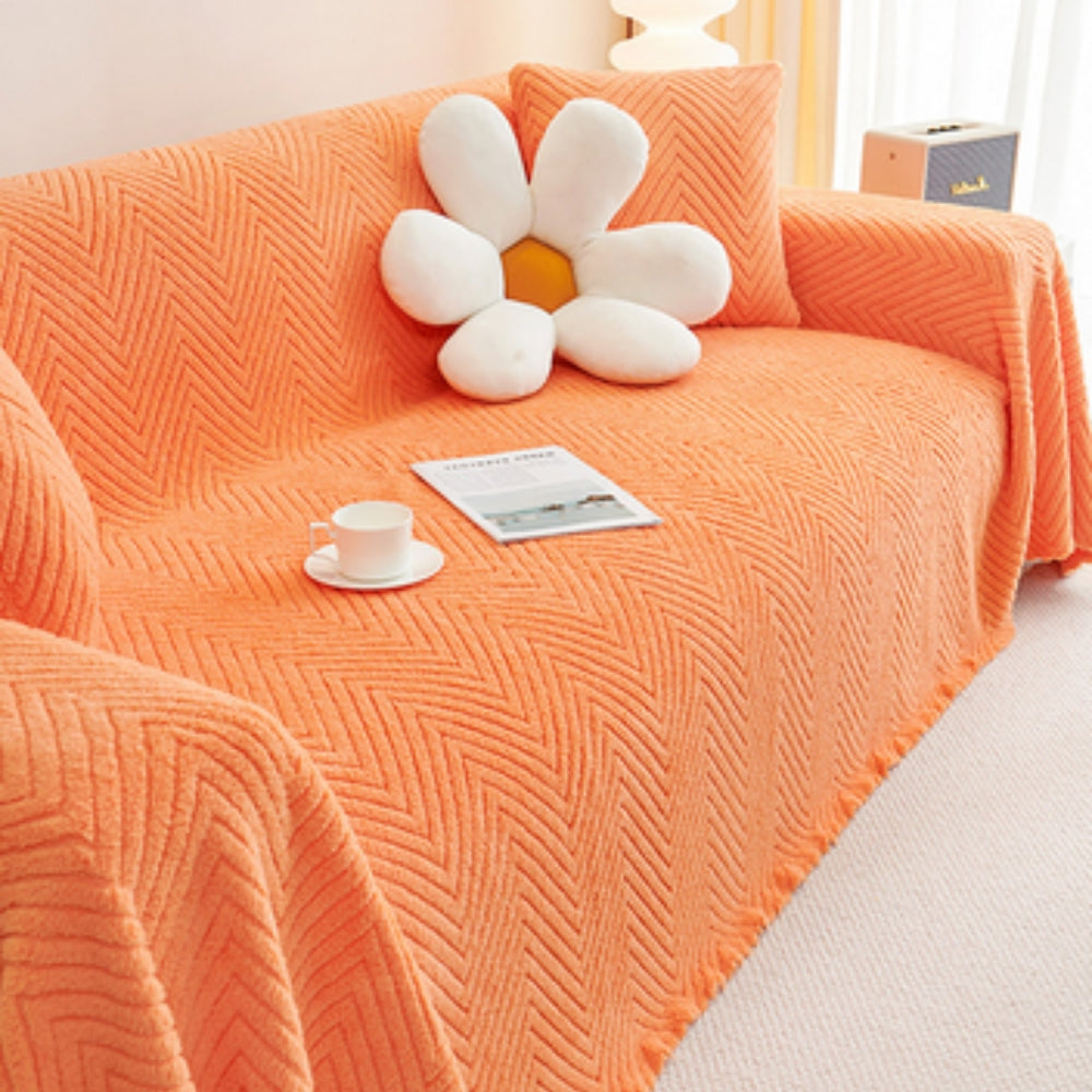 ChenilleCozy | Chenille Plush Sofa Cover