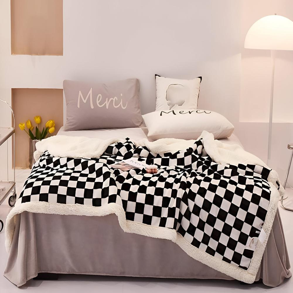 ChessElegance | Chessboard Pattern Blanket For Home Decor