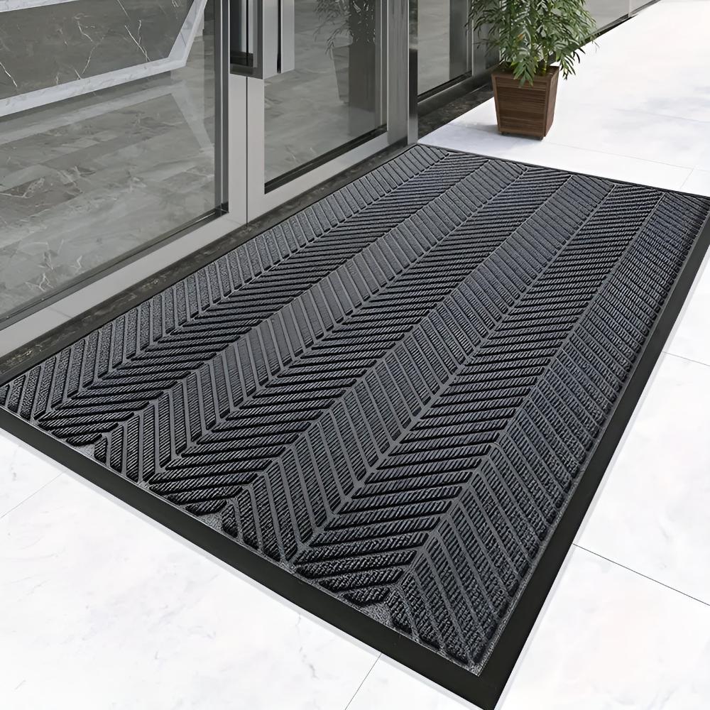 ChevronGuard | Chevron Ridges Non-Slip Door Mat
