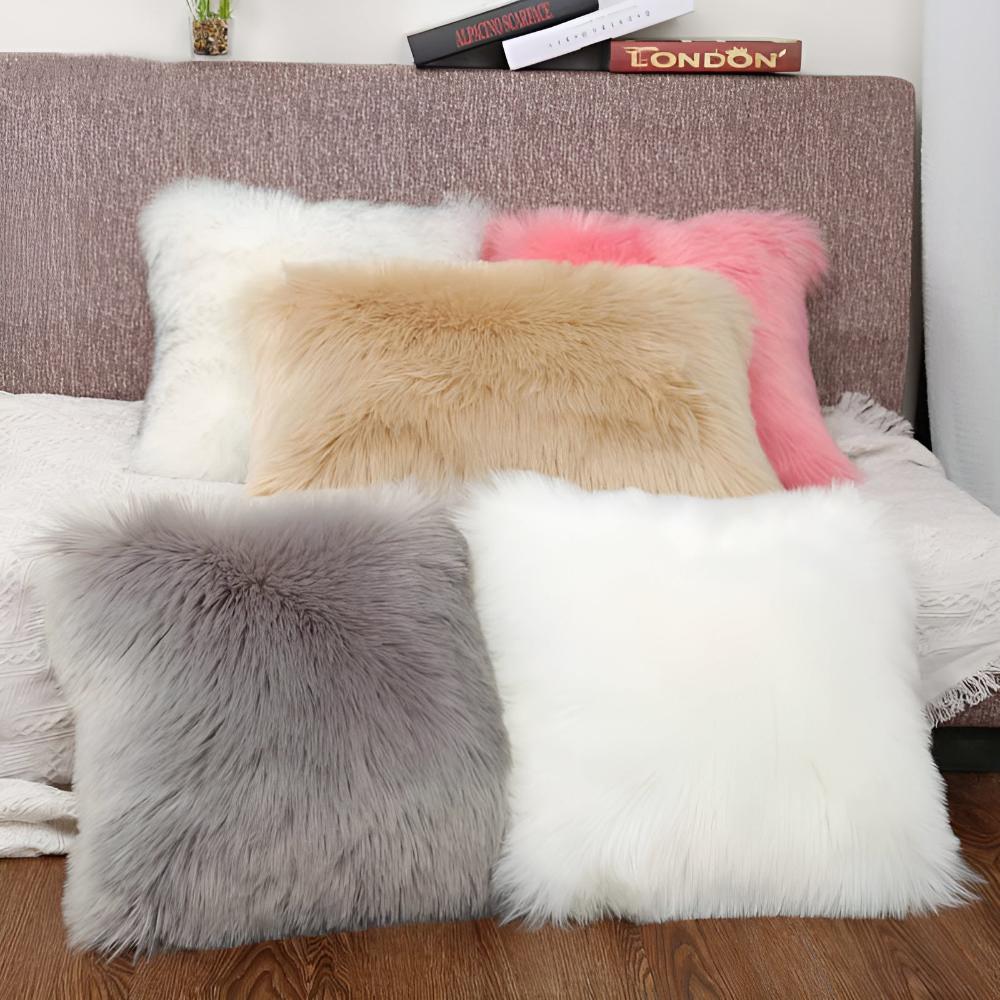 CozyNest | Furry Cushion Covers For Home Decor