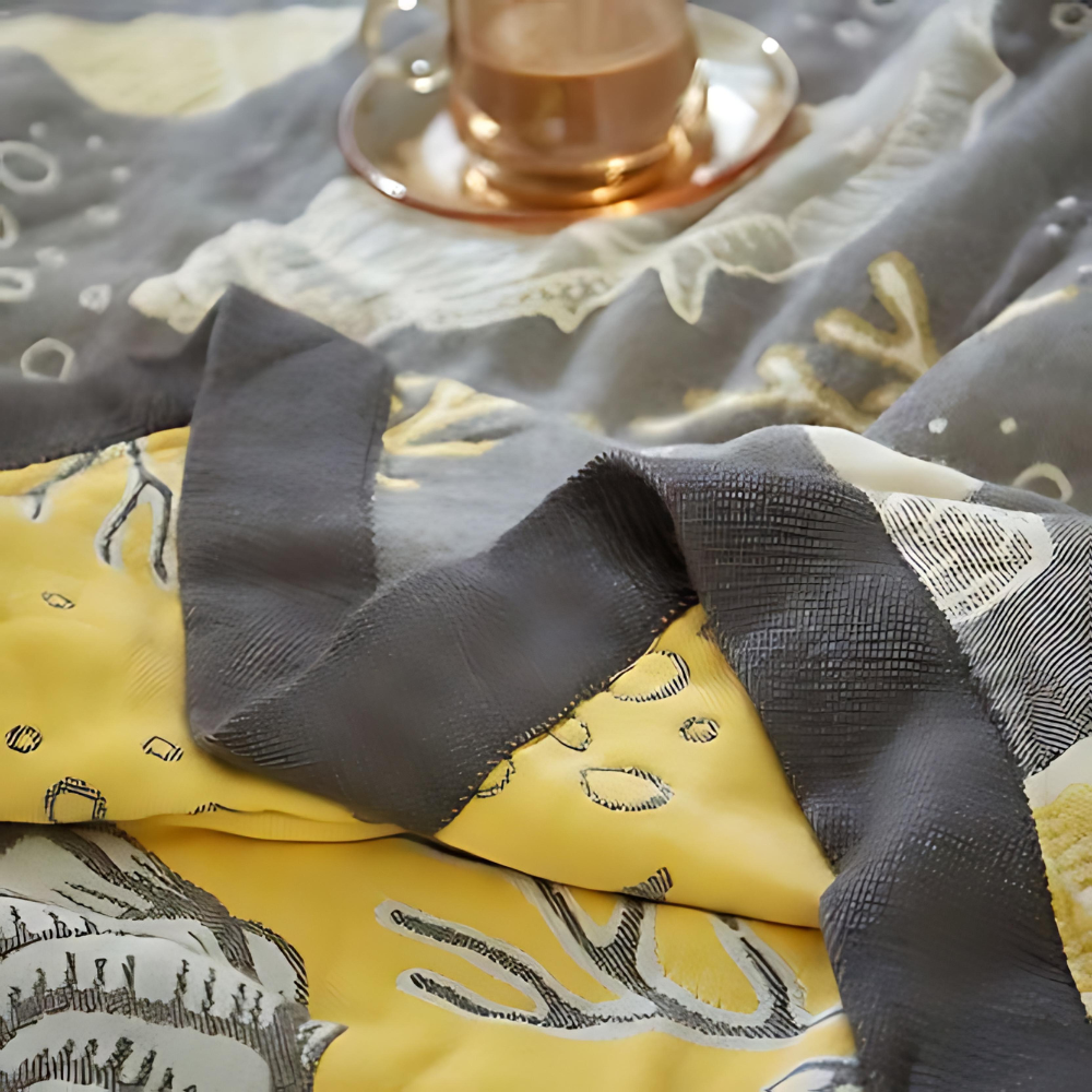 Coral Marine | Reversible Cooling Blanket For Summer