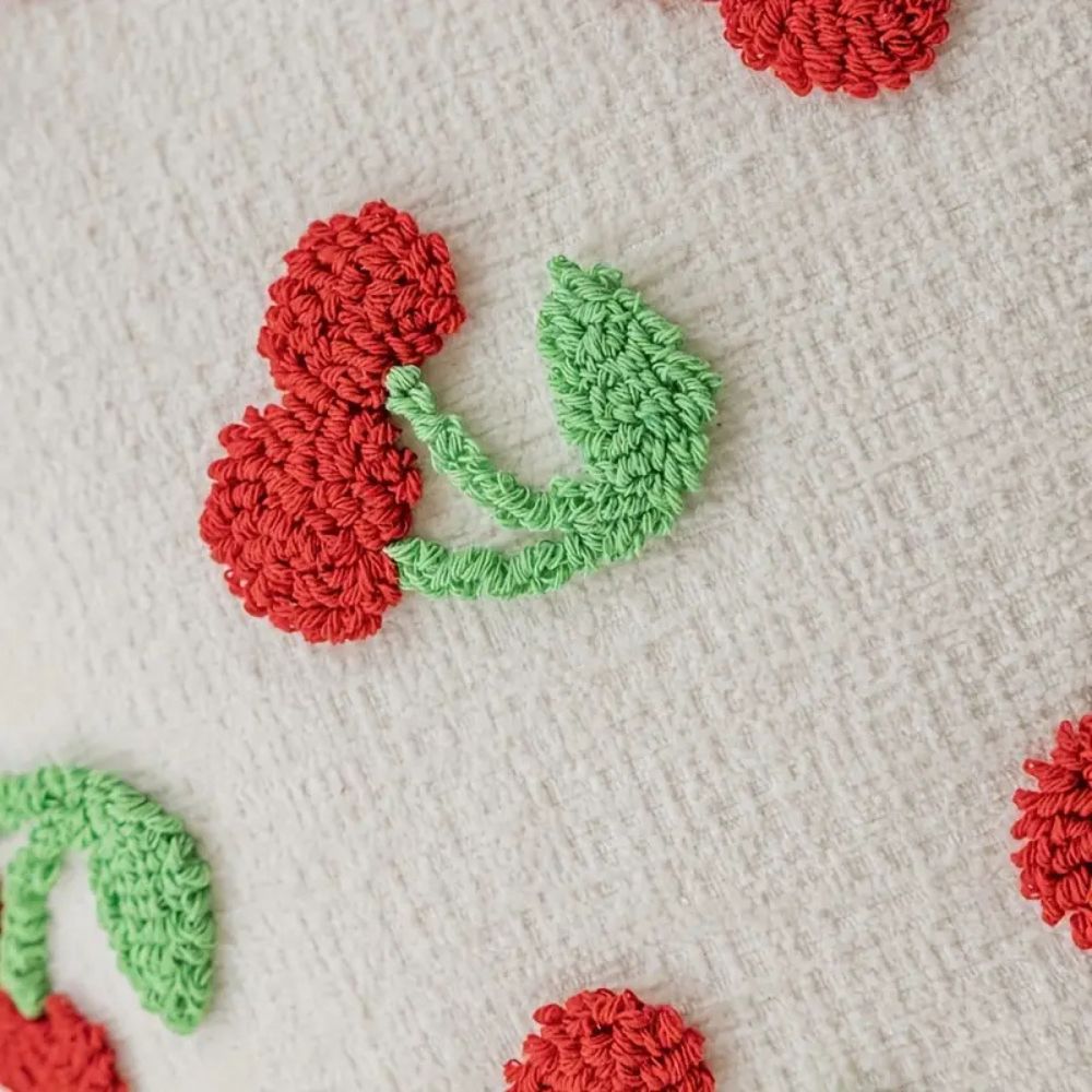 BohoNest | Tassel-Trimmed Floral Cushions
