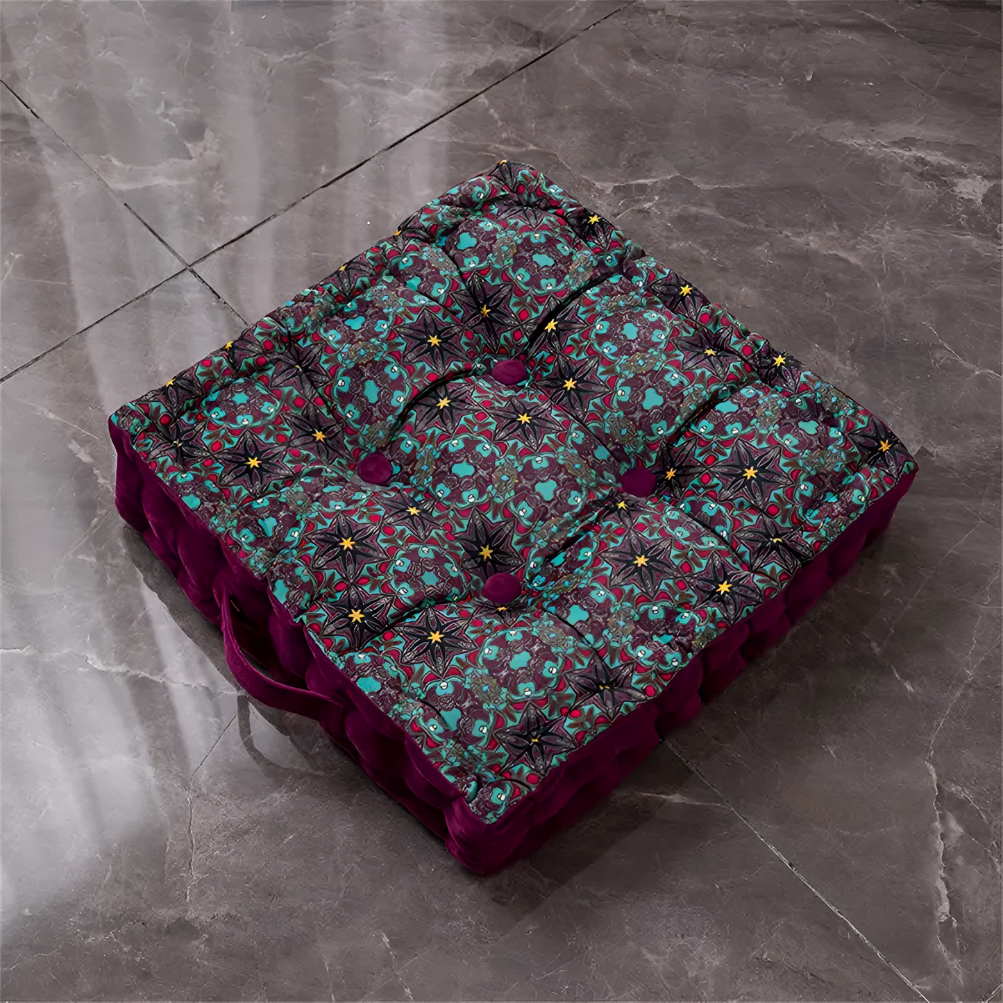 CozyNest | Vintage Inspired Tufted Floor Cushion