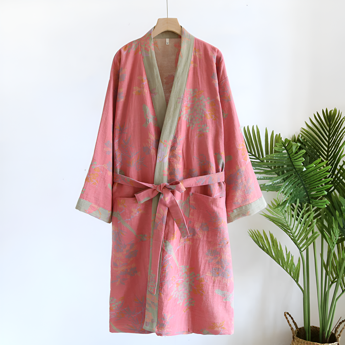 CozyWear | Retro Cotton Gauze Bathrobe