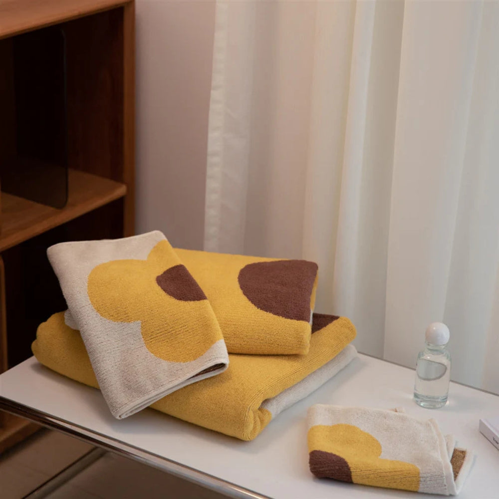 CheerfulHome | Floral Print Cotton Bath Towel