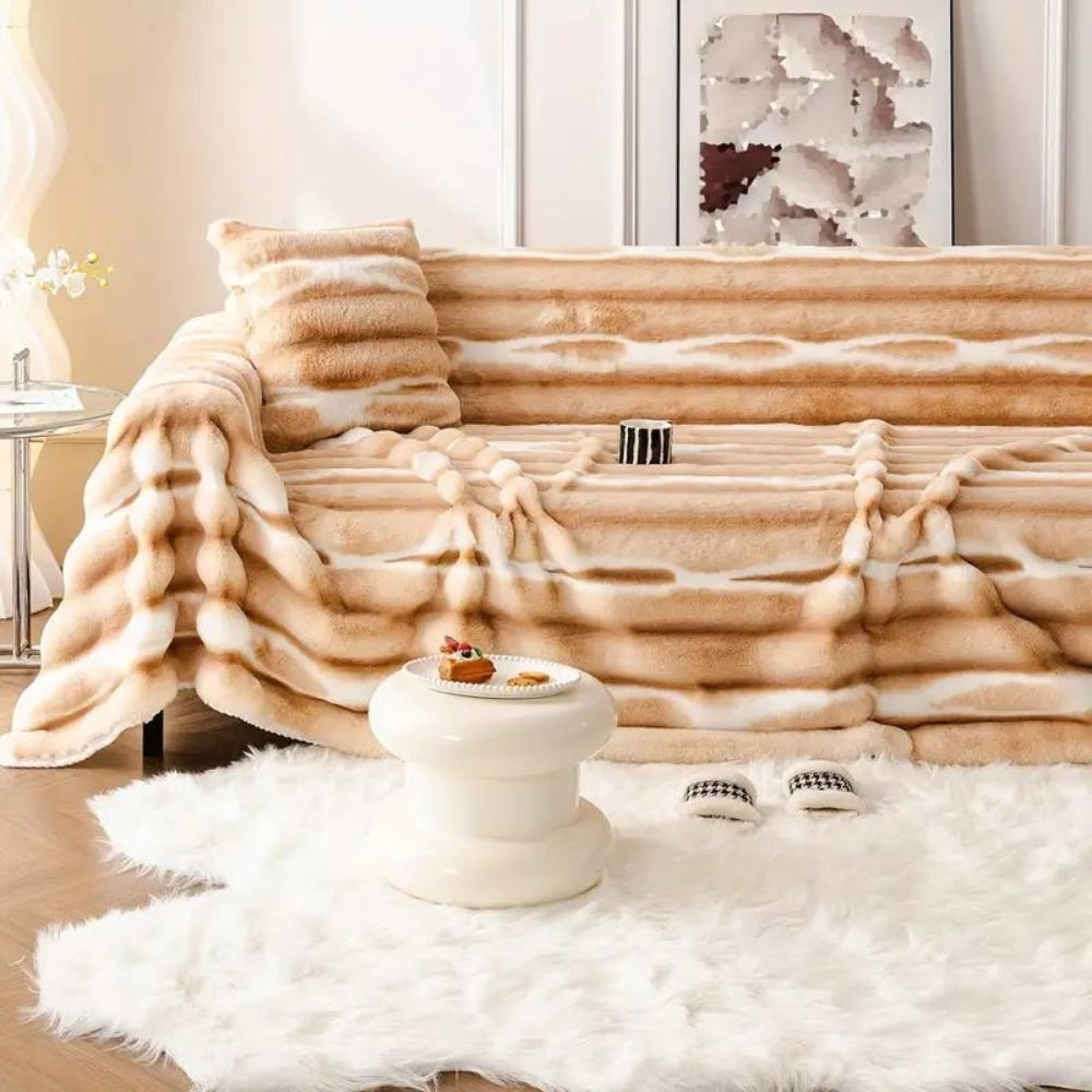 CozyHome | Velvet Faux Fur Sofa Cover