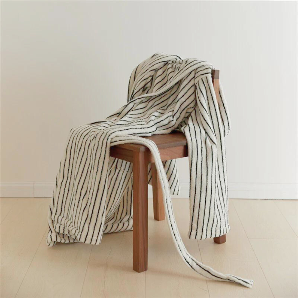 CozyWear | Striped Cotton Bathrobe For Comfort