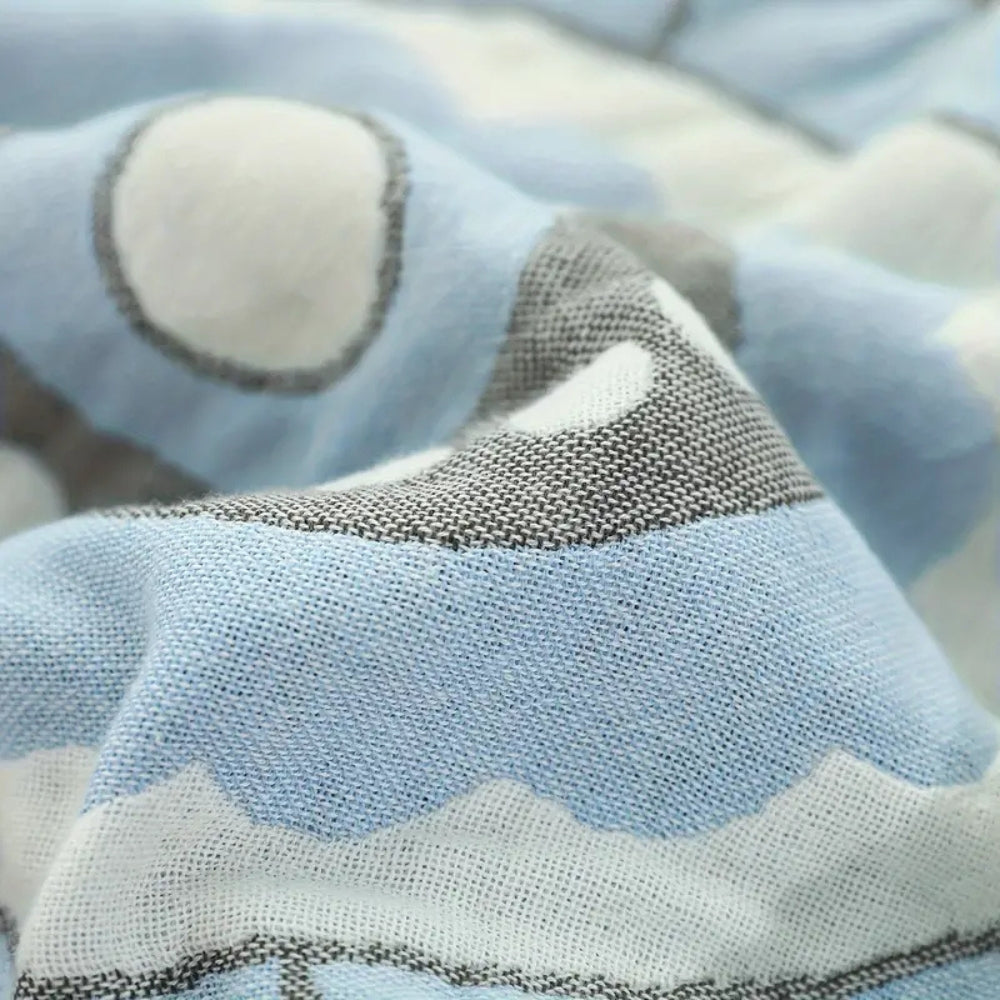 CozyWeave | Breathable Cotton Geometric Design Blanket