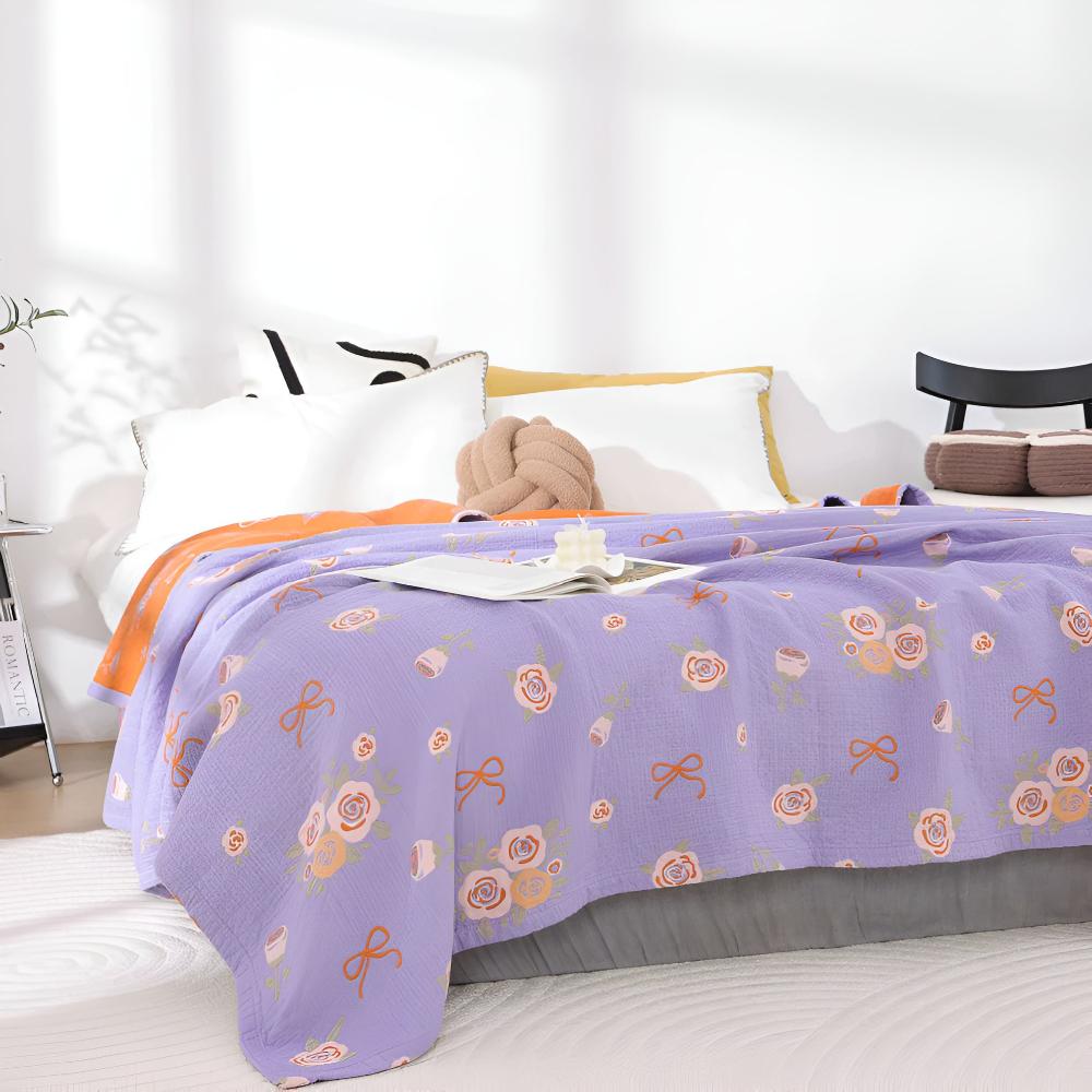 BowKnot | Rose Cotton Gauze Blanket