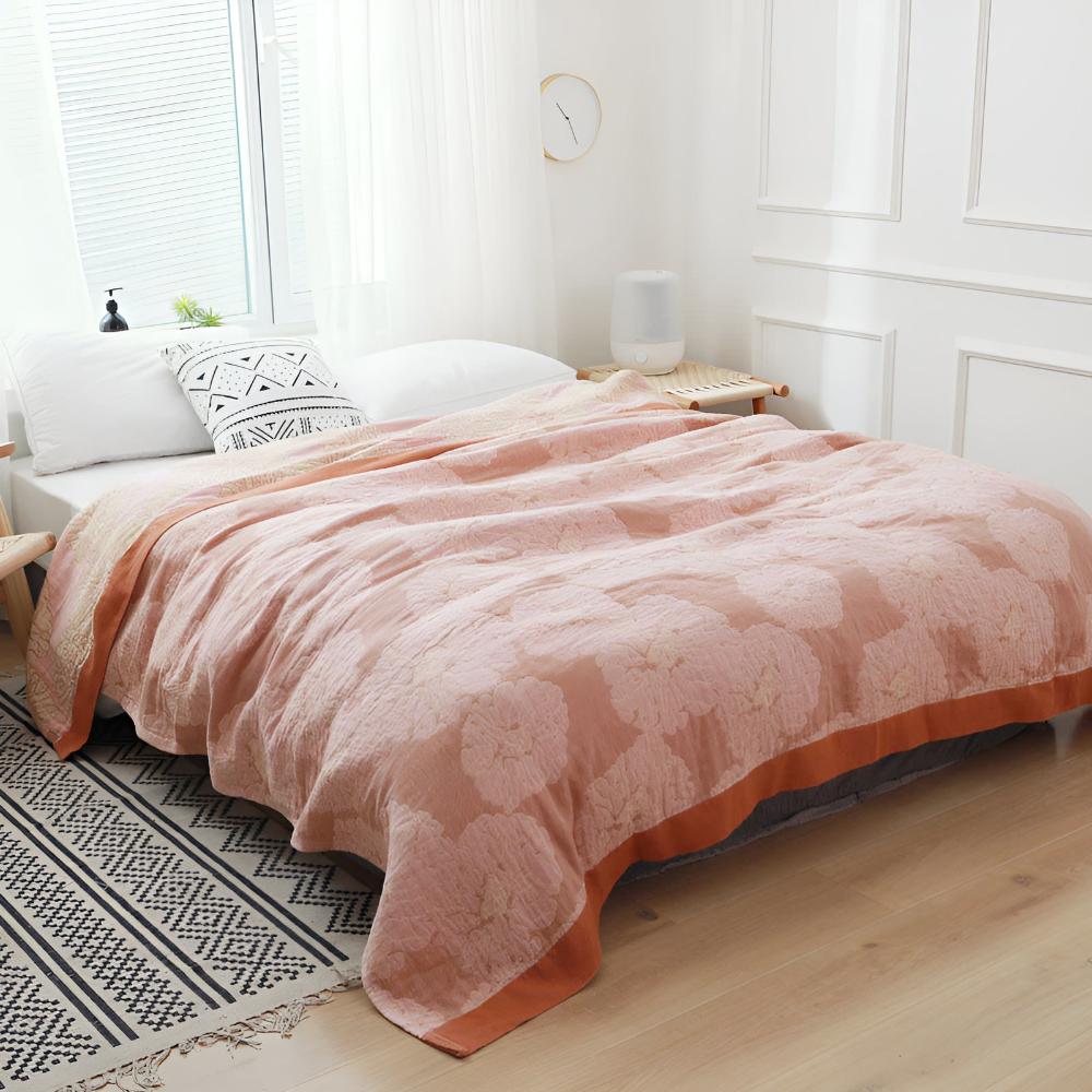 BotanicalBliss | Organic Cotton Blanket