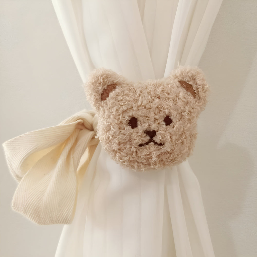 CuddleClasp | Teddy Bear Curtain Tiebacks Set