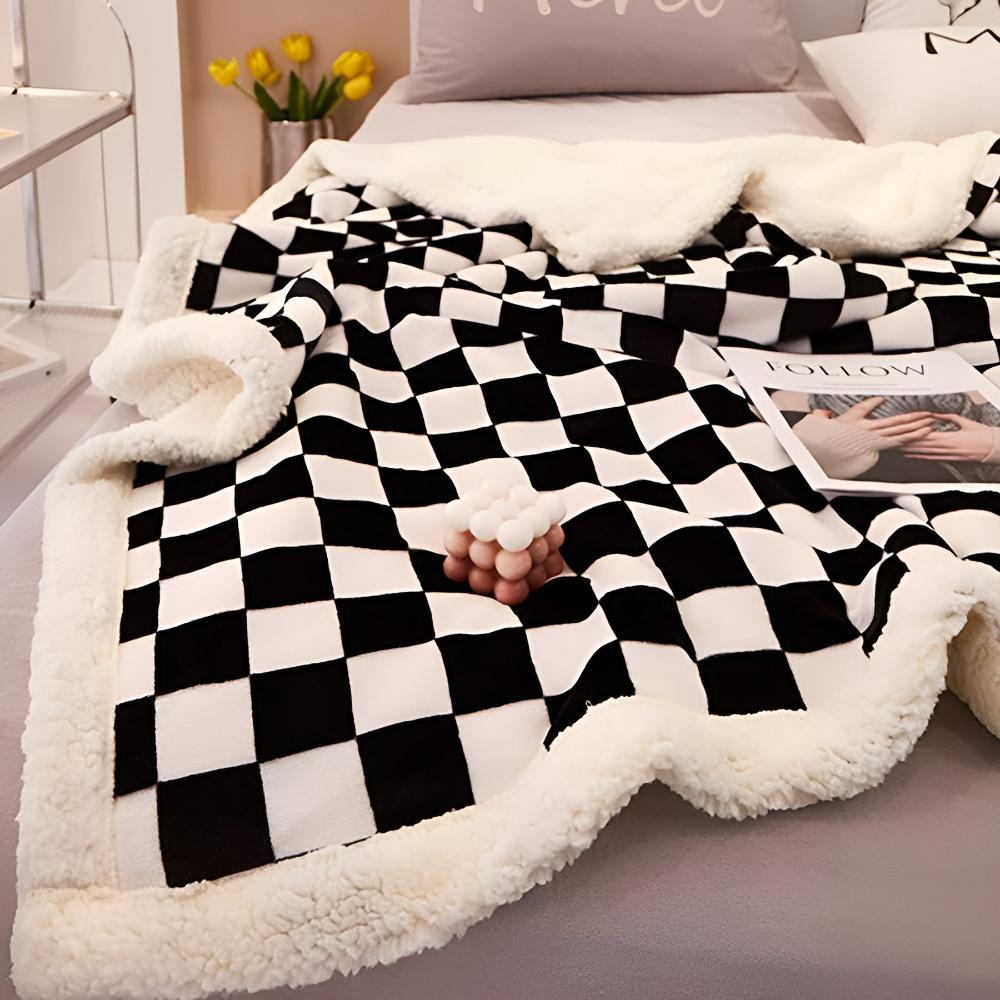 ChessElegance | Chessboard Pattern Blanket For Home Decor