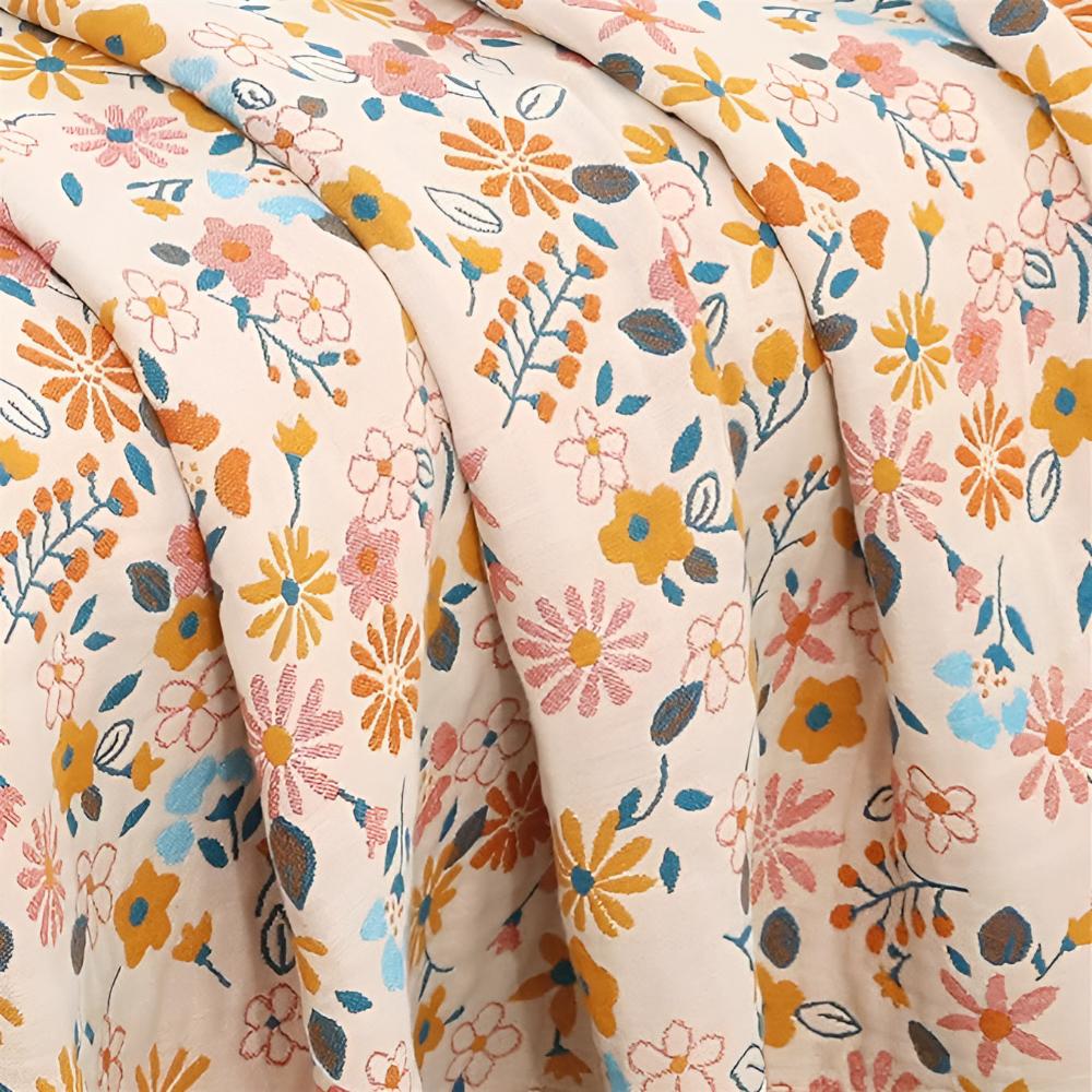 Daisy Dreamer | Reversible Tassel Throw Blanket
