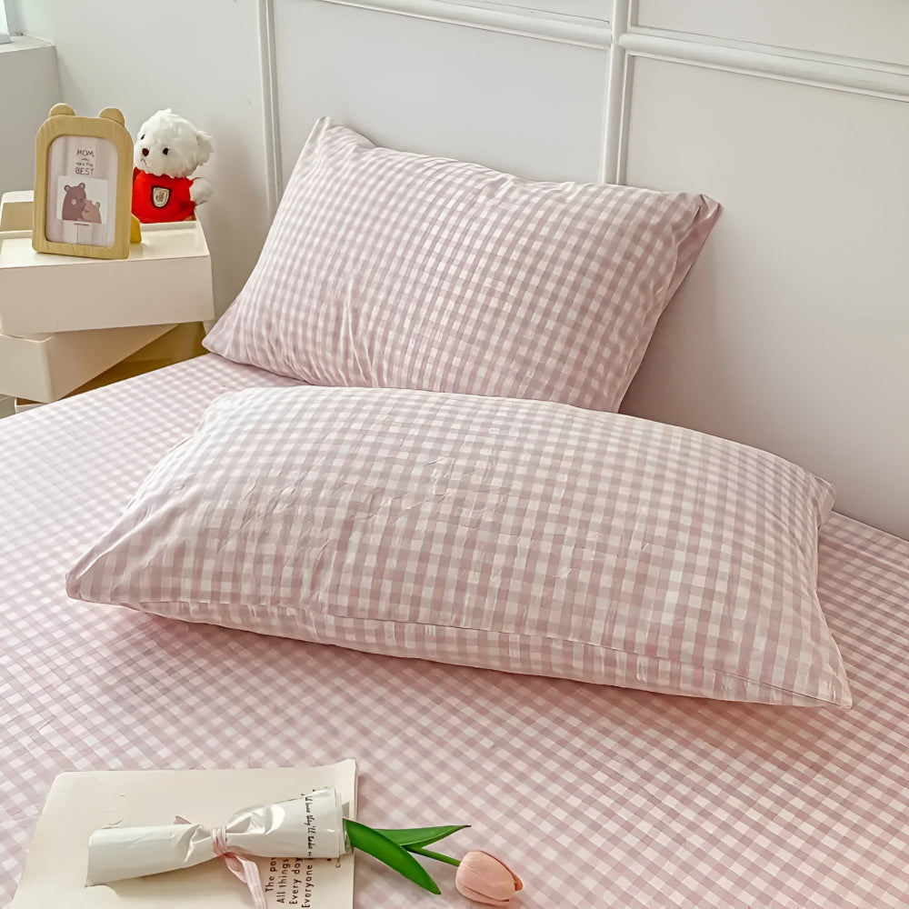 CozyHome | Soft Plaid Checkered Pillowcases
