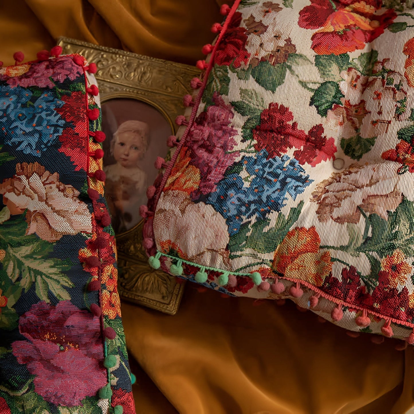 BohoChic | Retro Floral Tassel Cushion Pillow