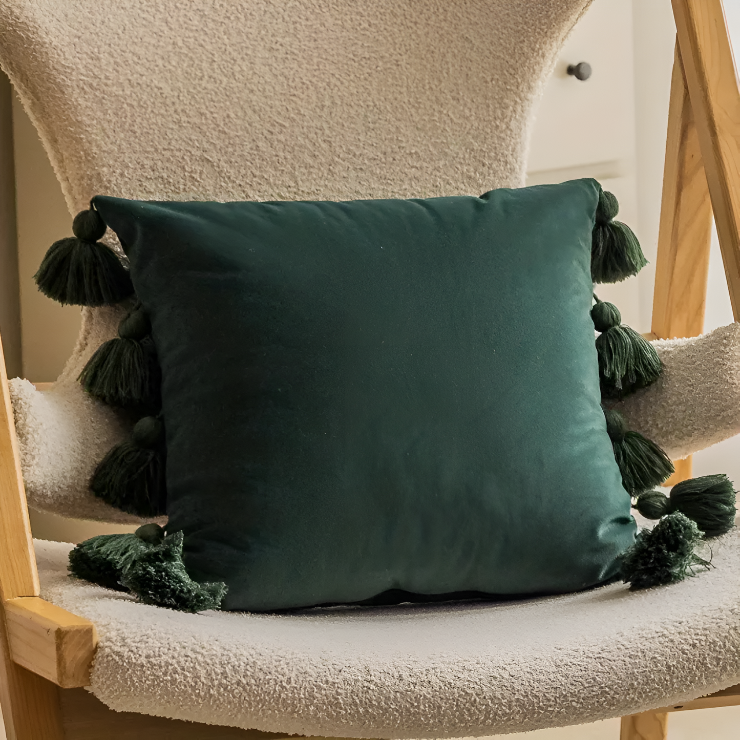 BohoNest | Bohemian Pompom Cushion Cover