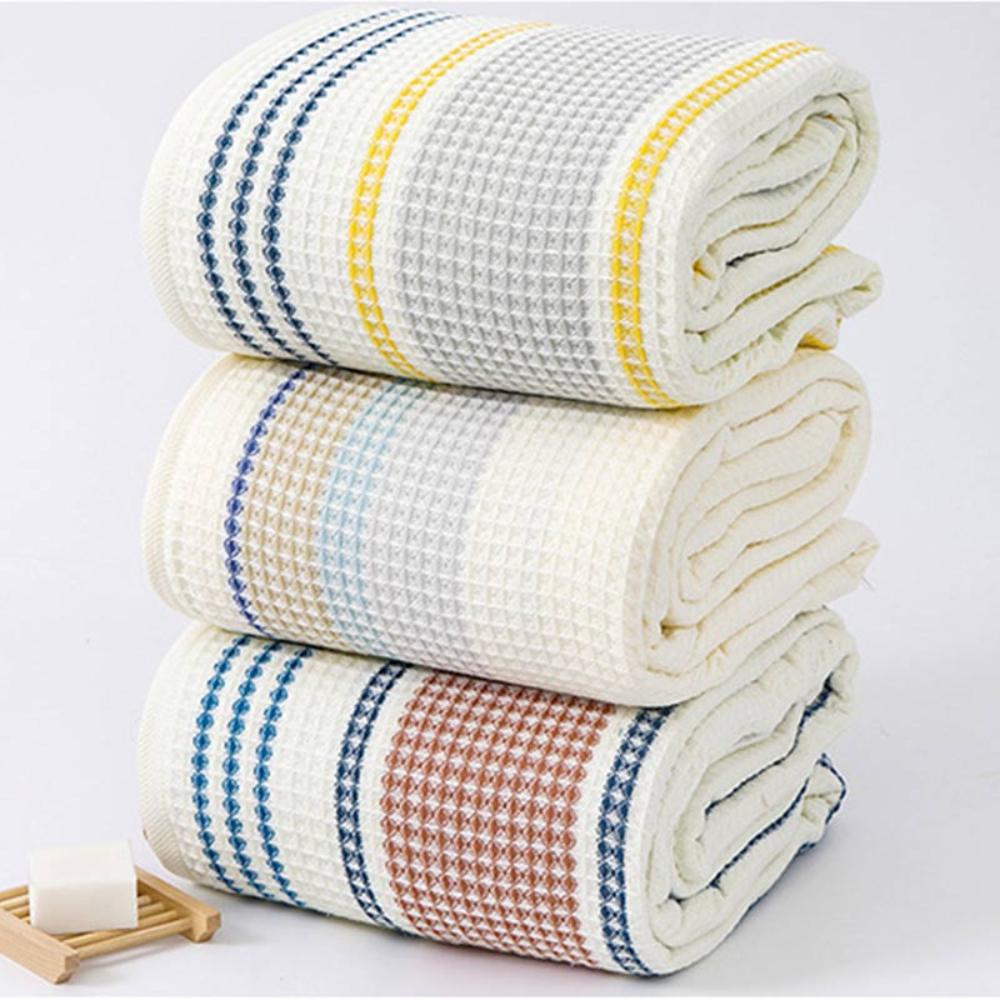 ColorSplash | Colorblock Striped Cotton Bath Towel