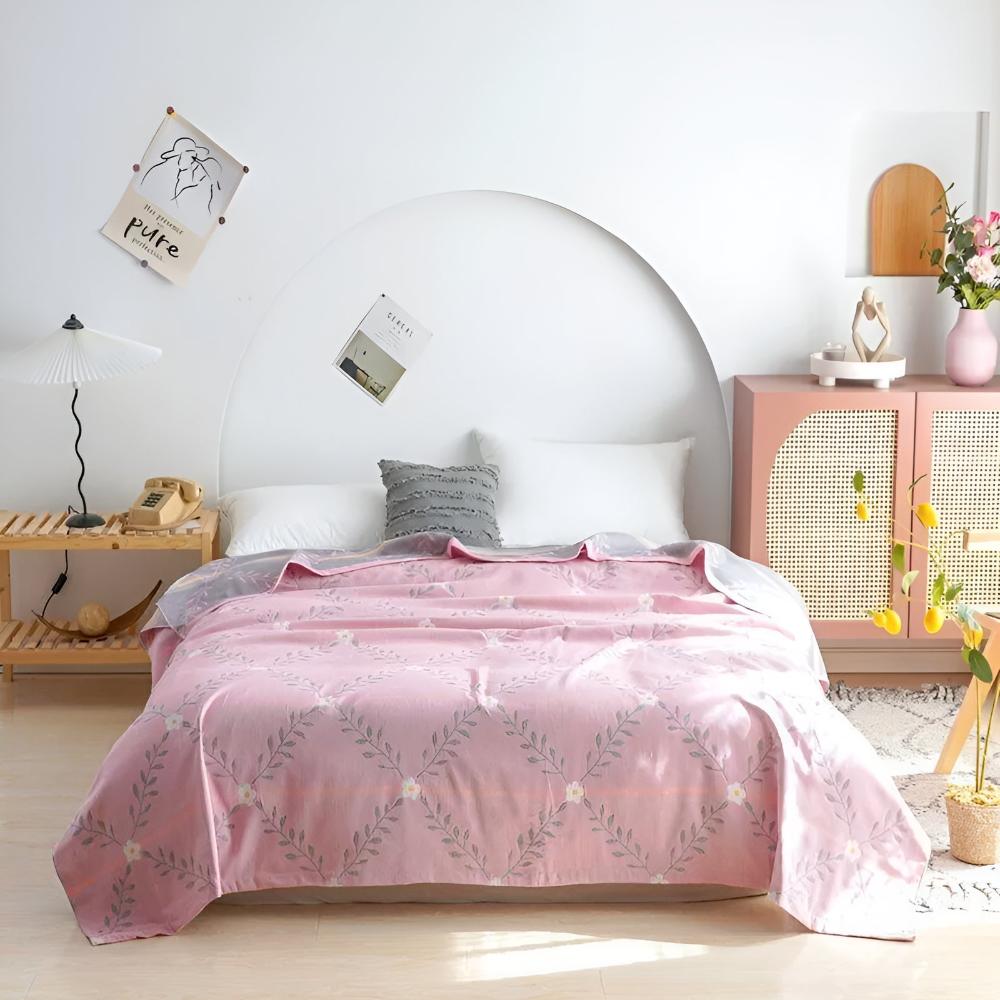 BotanicalCozy | Reversible Botanical Vine Blanket