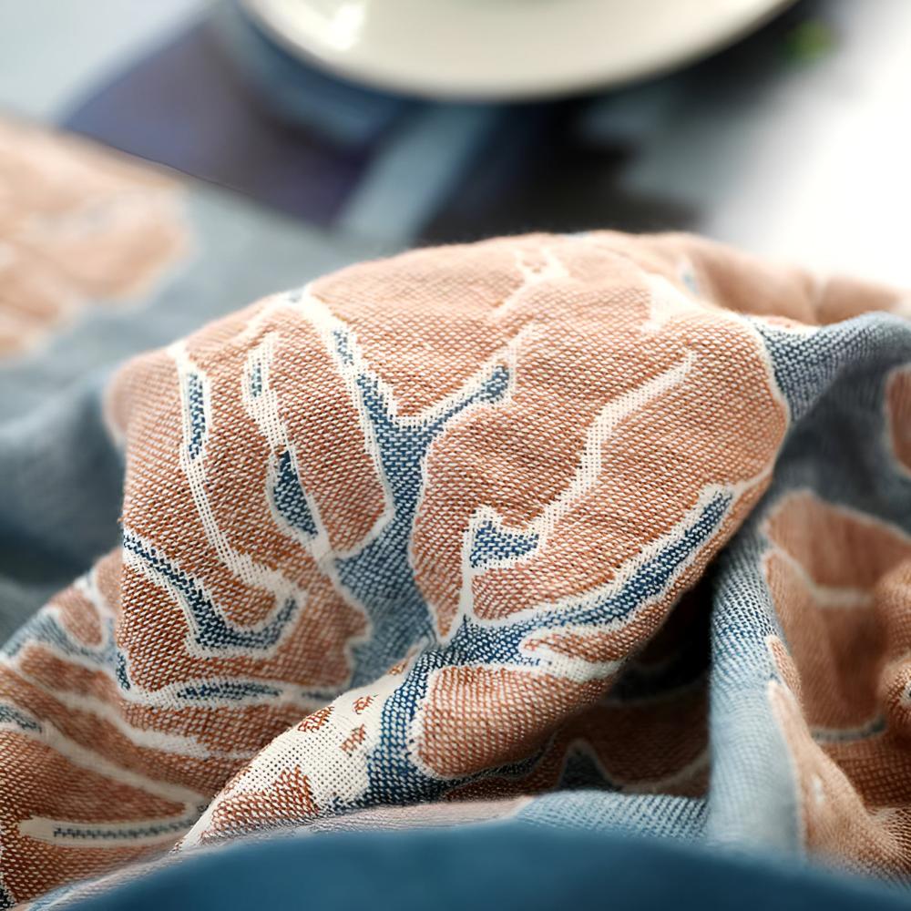 BotanicalBliss | Organic Cotton Blanket