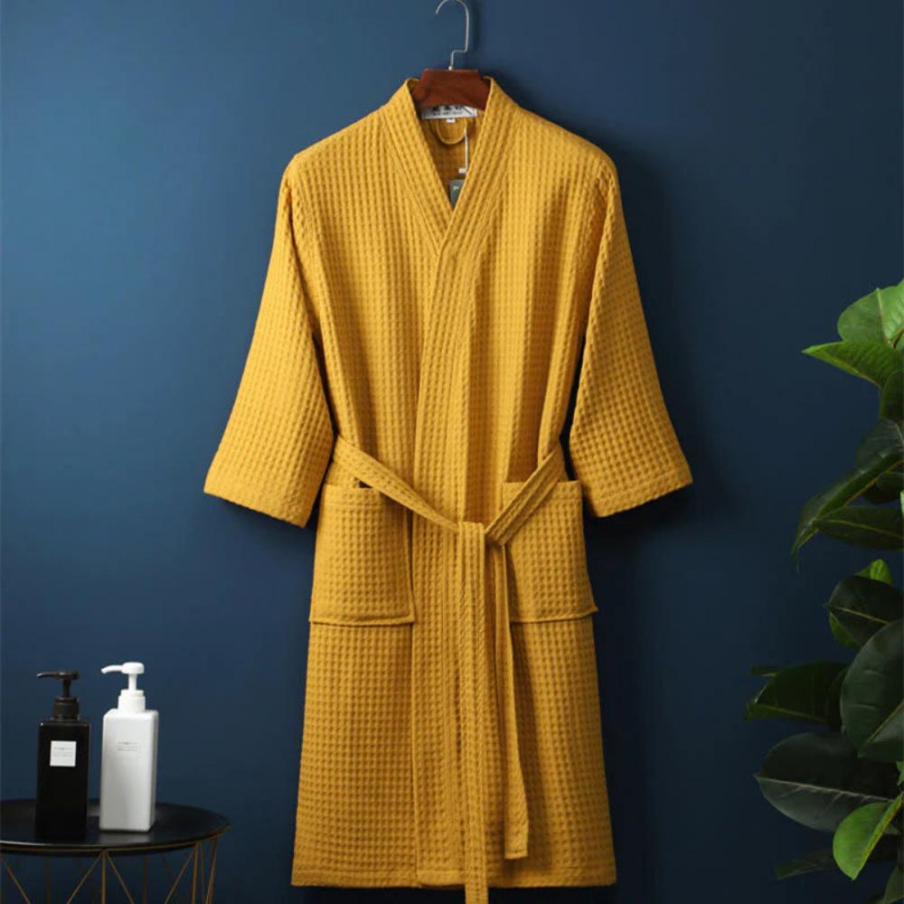 CozyWear | Waffle V-neck Bathrobe