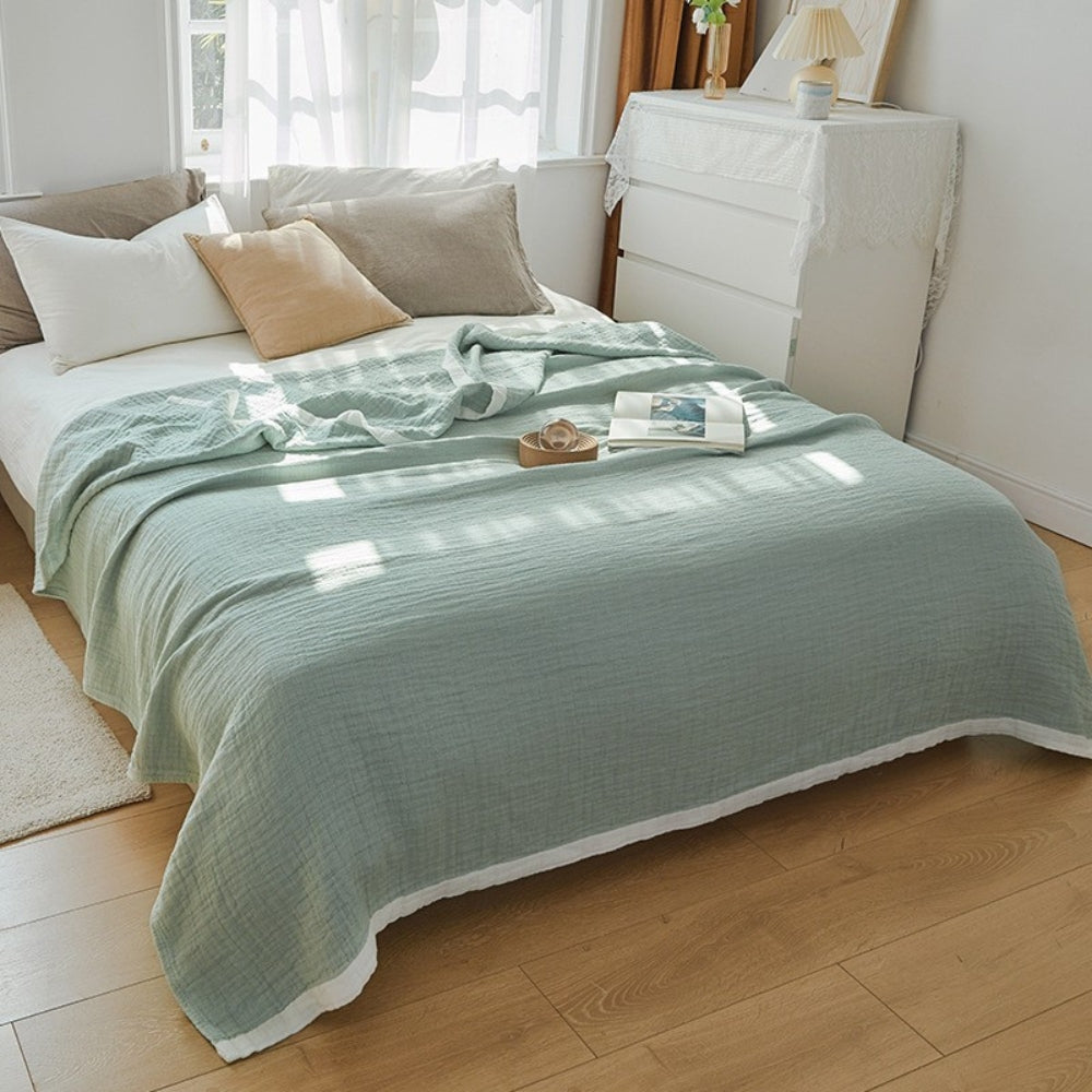CozyNest | Deluxe Multi-Layer Muslin Cotton Blanket