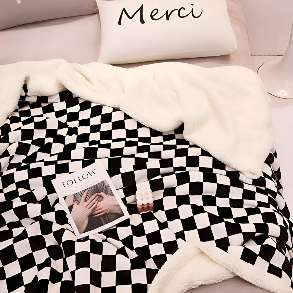 ChessElegance | Chessboard Pattern Blanket For Home Decor