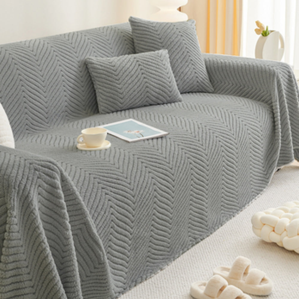 ChenilleCozy | Chenille Plush Sofa Cover
