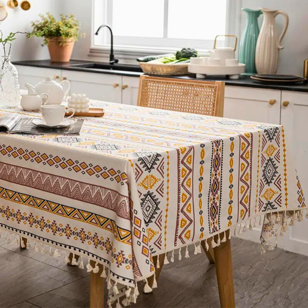 BohoCharm | Exquisite Bohemian Tablecloth With Tassels