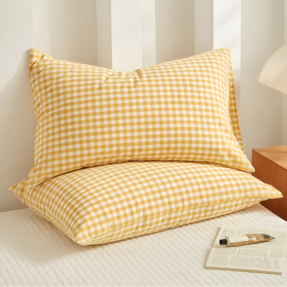 CozyHome | Soft Plaid Checkered Pillowcases