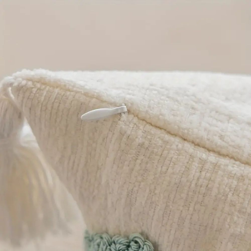 BohoNest | Tassel-Trimmed Floral Cushions