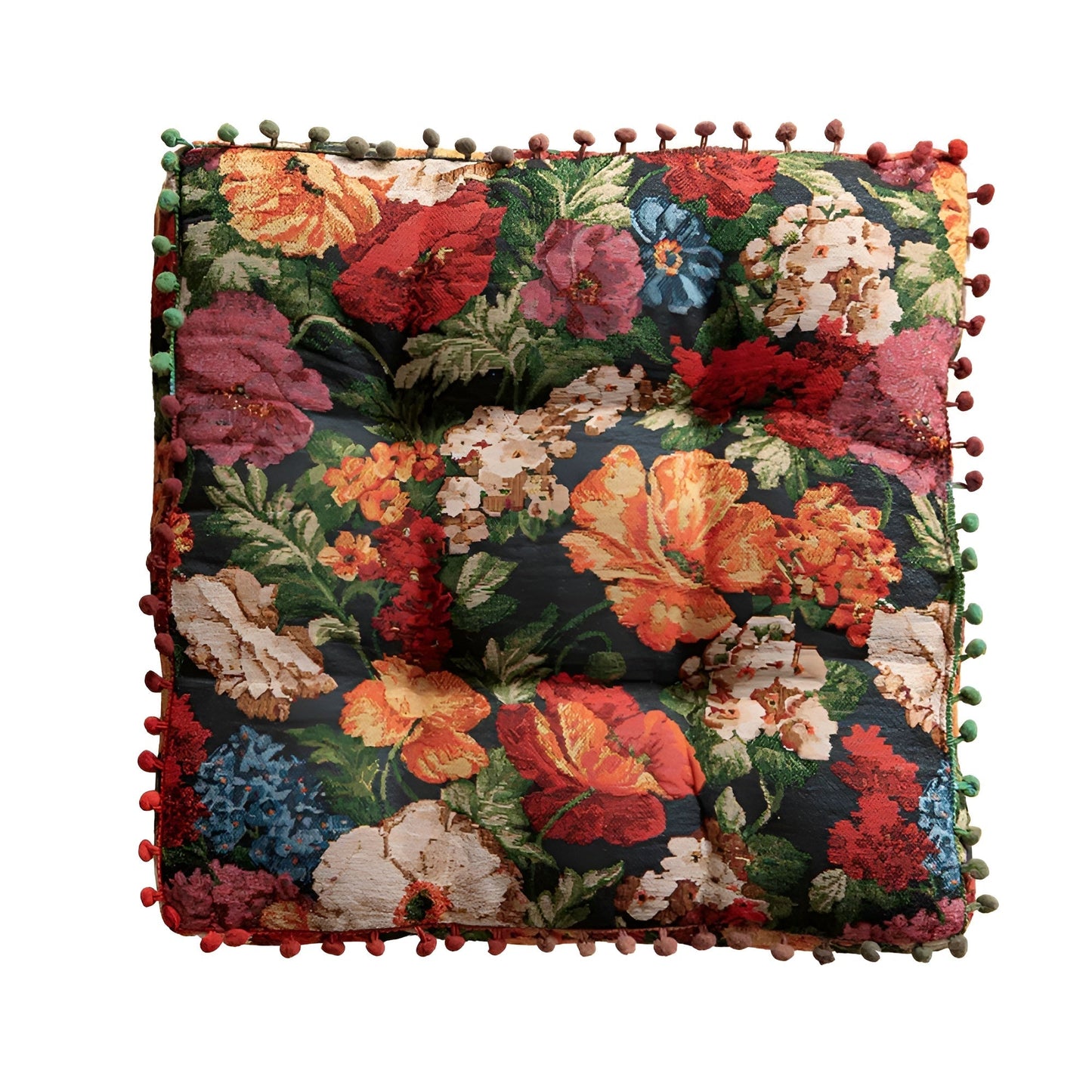 BohoChic | Retro Floral Tassel Cushion Pillow