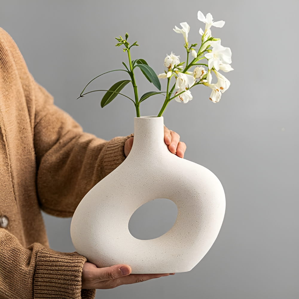ZenHarmony | Tranquil Ceramic Vase For Home Decor