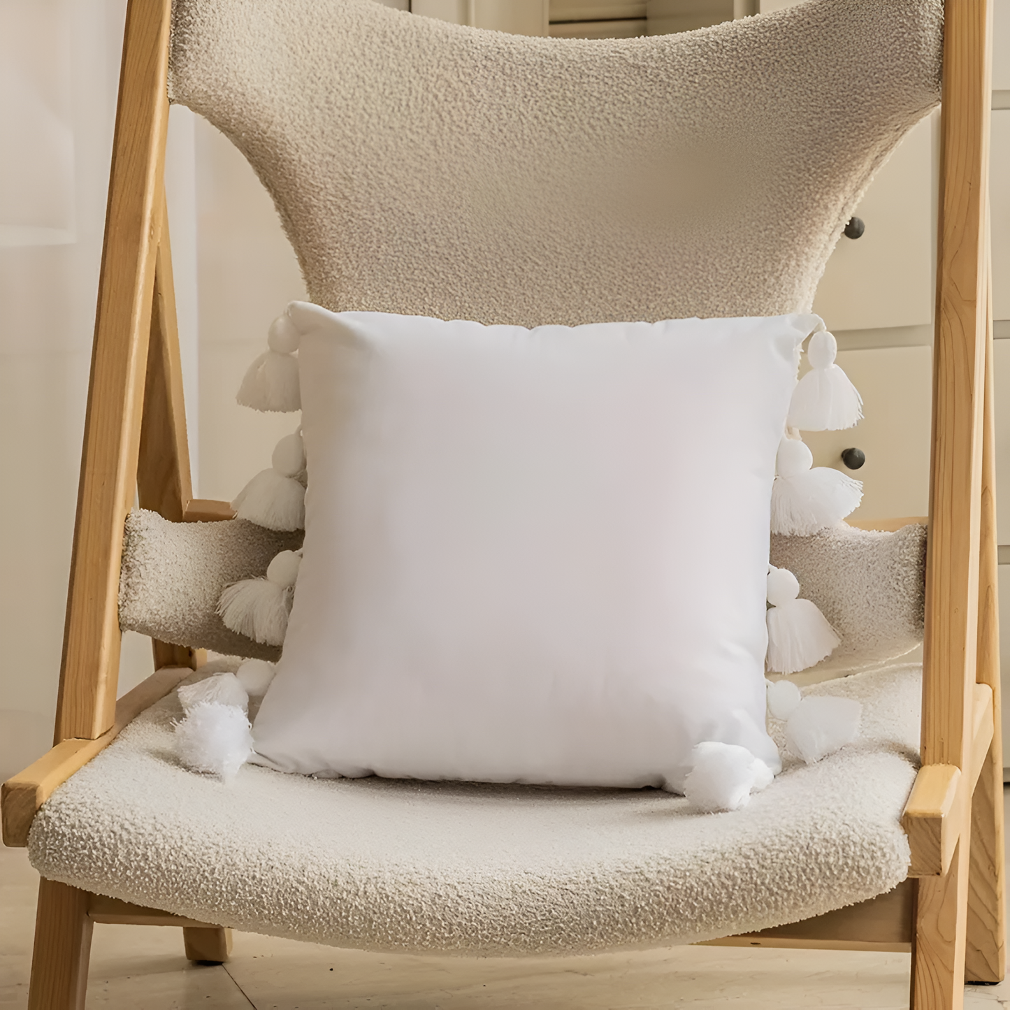 BohoNest | Bohemian Pompom Cushion Cover