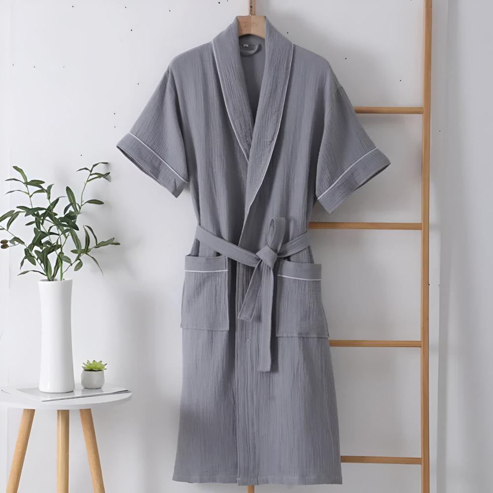 CozyWear | Summer Cotton Half Sleeve Bathrobe