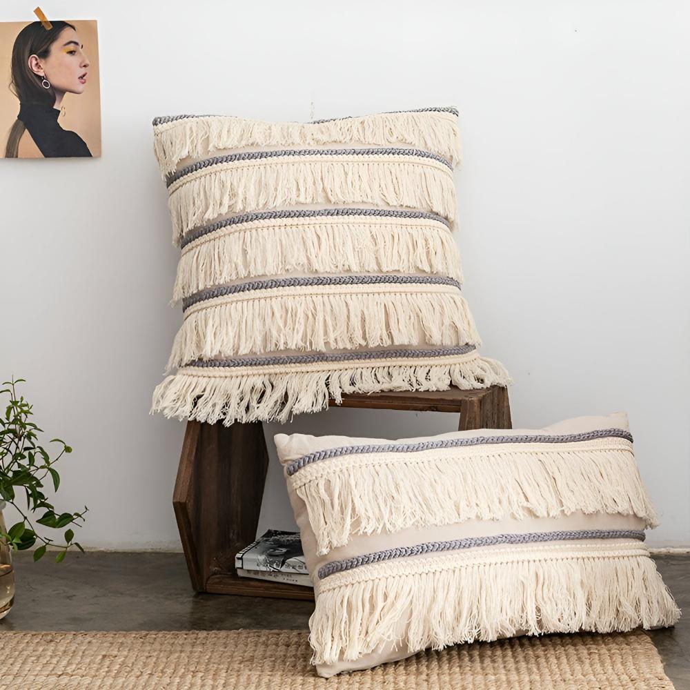 BohoHome | Bohemian Fringe Tassel Cushion Covers