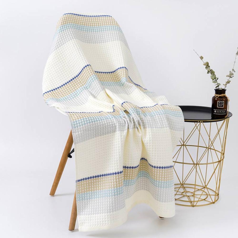ColorSplash | Colorblock Striped Cotton Bath Towel