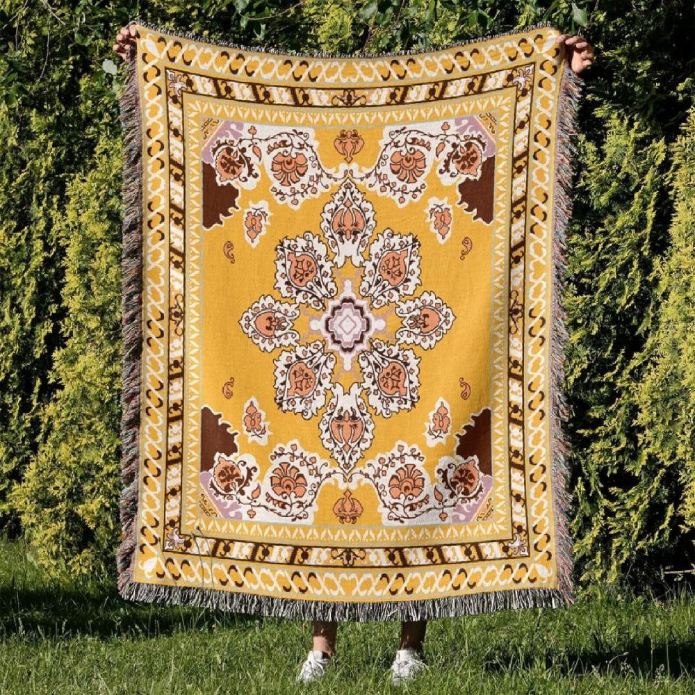 DesertBloom | Tapestry Picnic Blanket and Throw