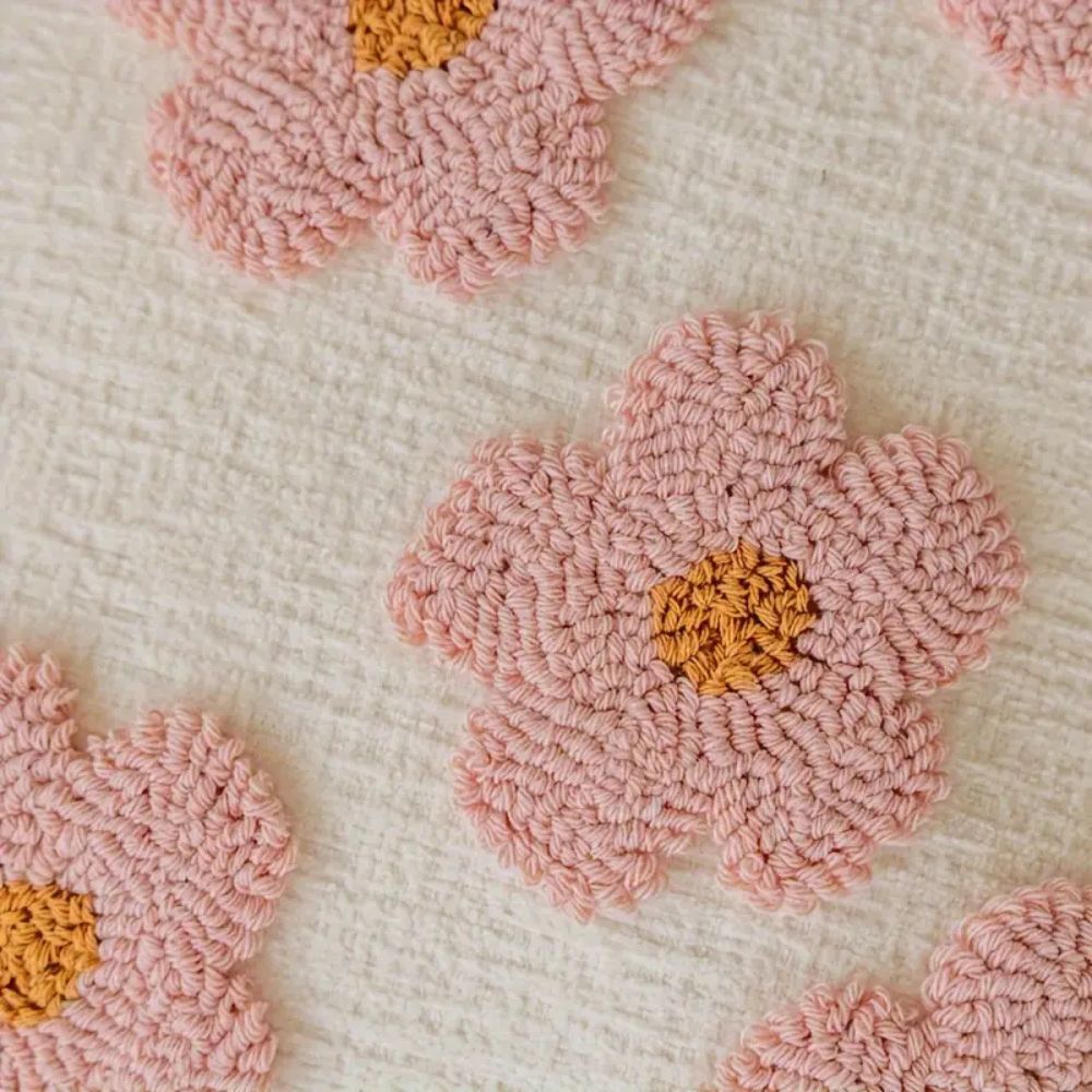 BohoNest | Tassel-Trimmed Floral Cushions