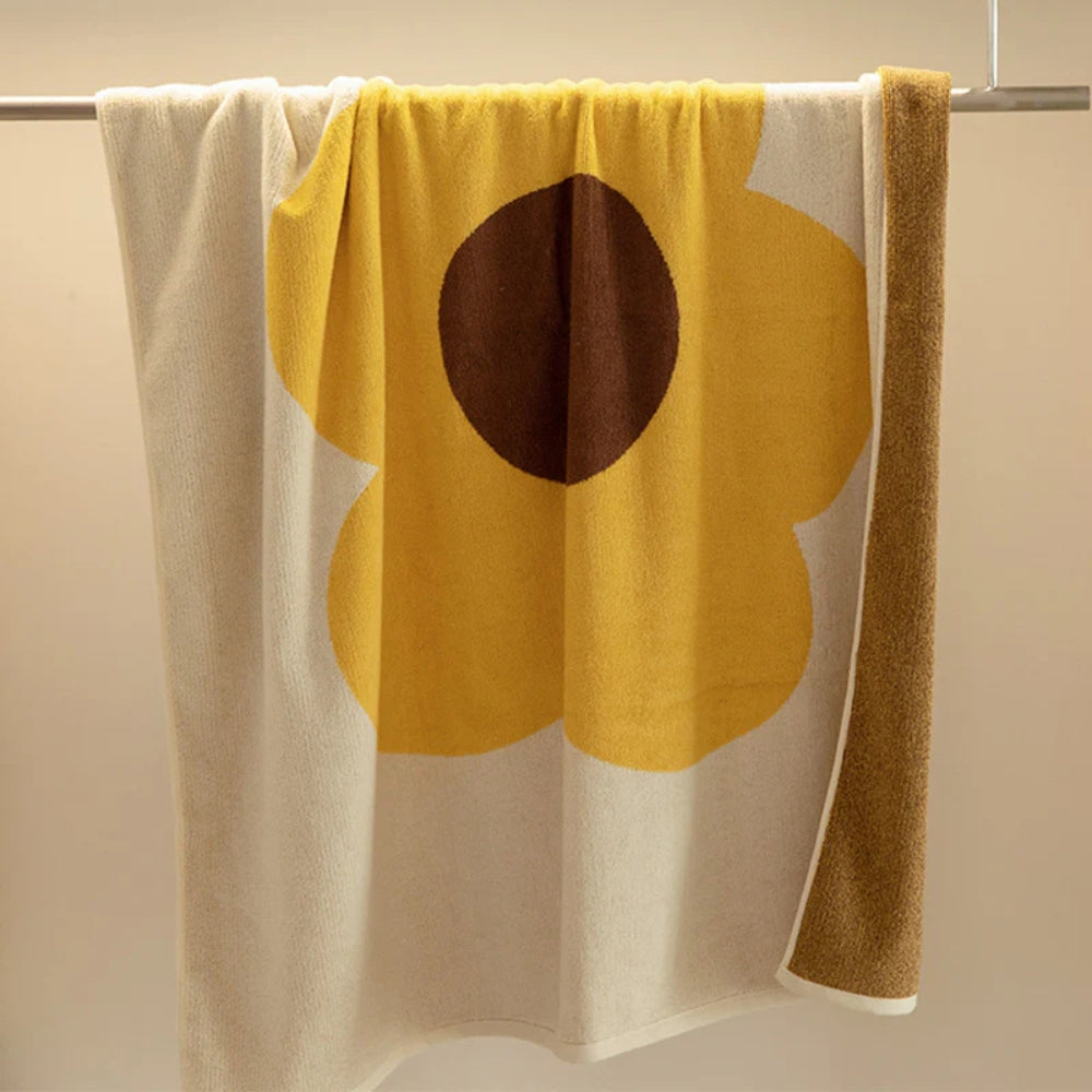 CheerfulHome | Floral Print Cotton Bath Towel