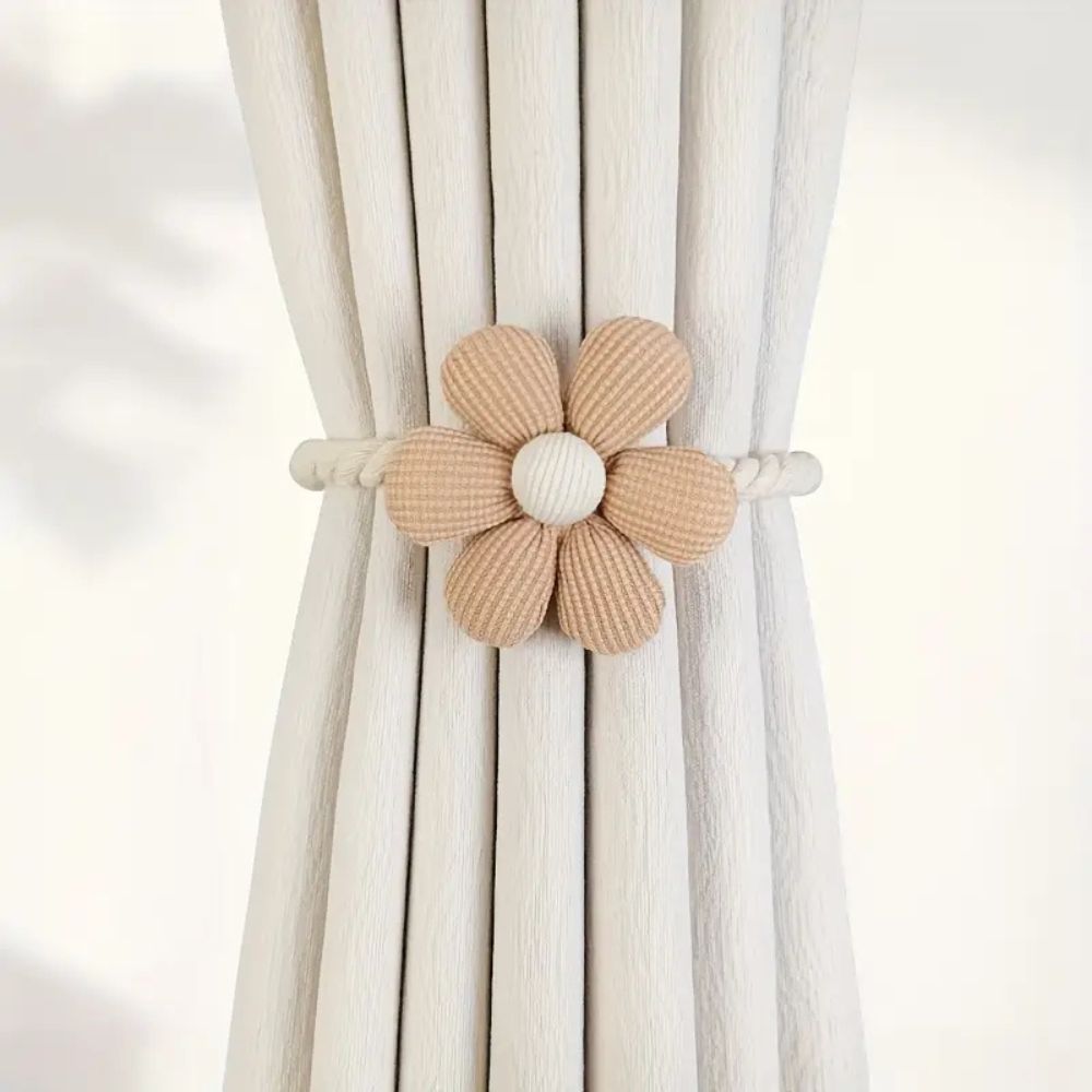 DelicateBloom | Flower Magnetic Curtain Tiebacks Set 2Pcs