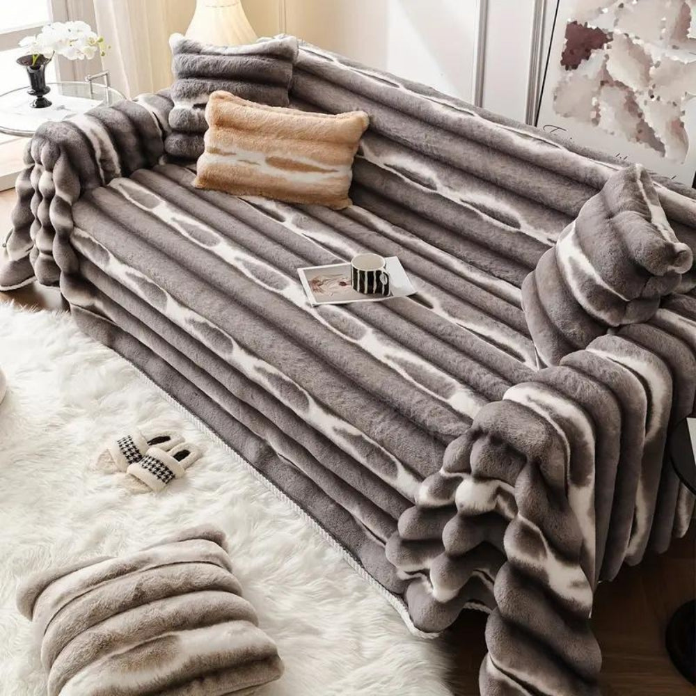 CozyHome | Velvet Faux Fur Sofa Cover