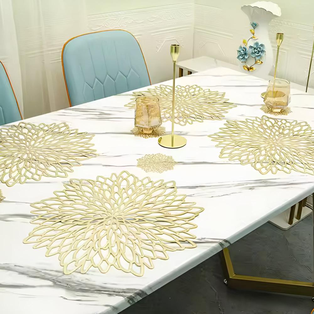 ChrysanthemumCharm | Elegant Floral Table Placemat