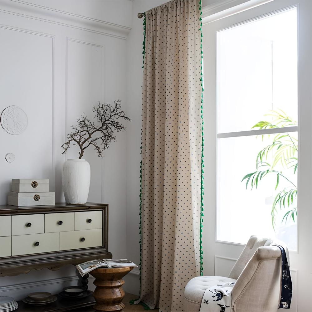 CottageCharm | Petals Tassel Curtain Drapes