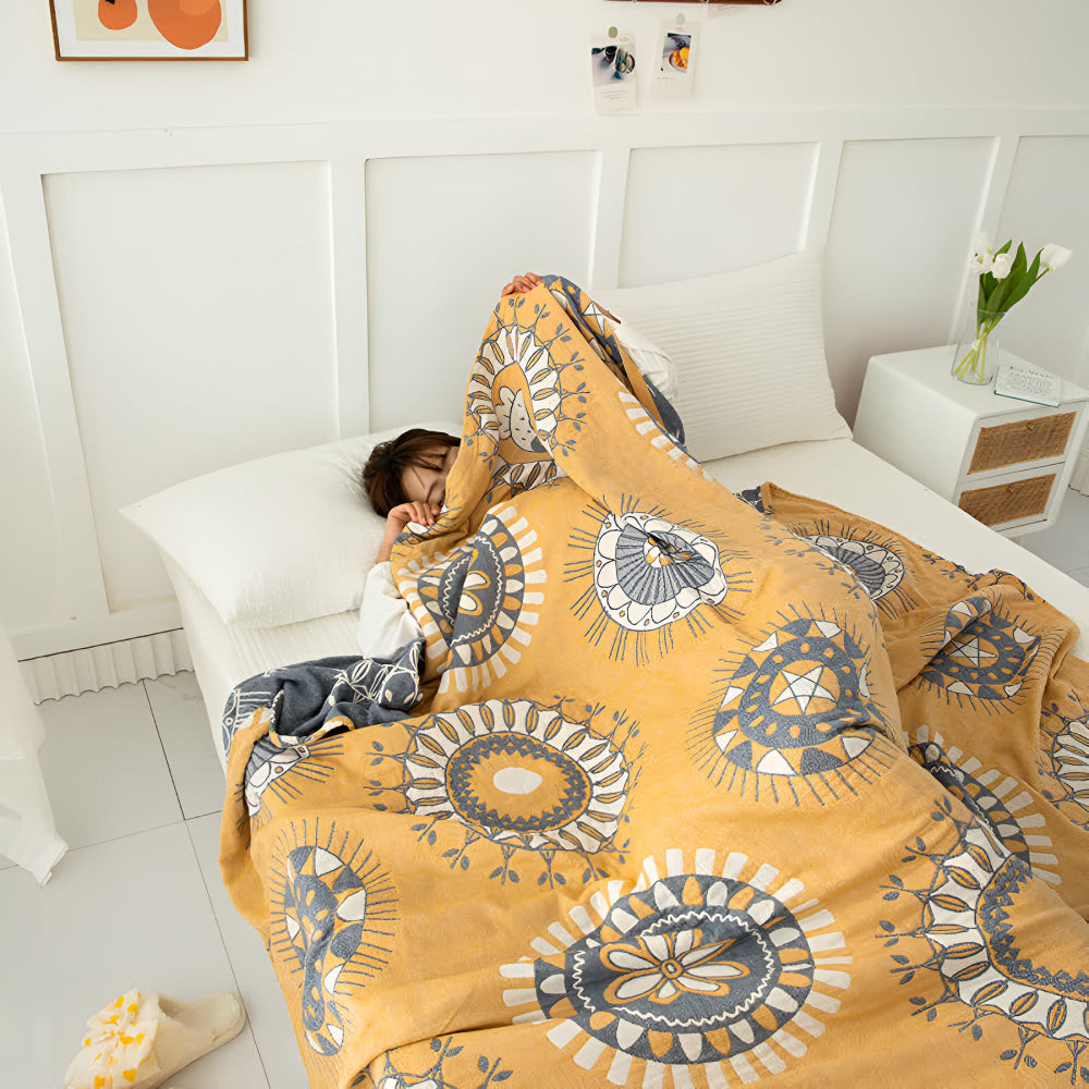 BlossomCo | Radiance Circle Cotton Blanket