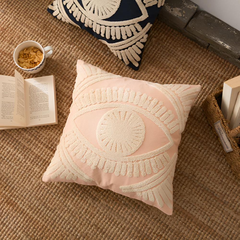 BohoNest | Eye Embroidered Cushion Cover